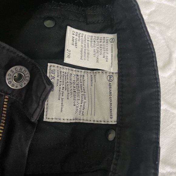 AG Adriano Goldschmied Jeans Ag The Stilt Cigarette Leg Jeans Washed Bla… - Picture 10 of 11